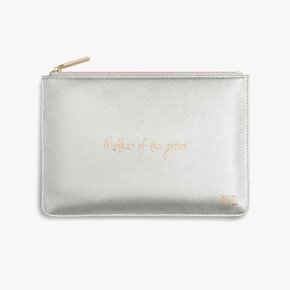 Elegant Silver Wristlet with Gold Accents